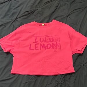 lululemon athletica Pink Crop Top